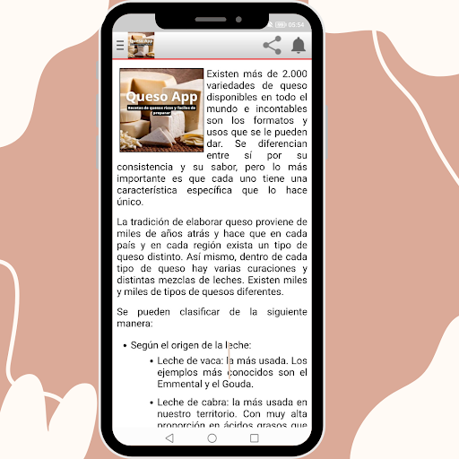 Android application App Queso screenshort
