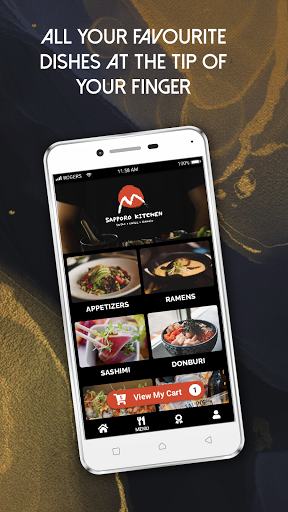 Android application Sapporo Kitchen screenshort