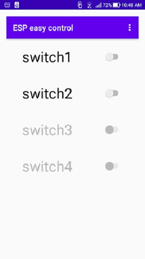 Android application ESPeasy control screenshort