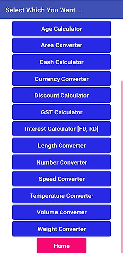 All in One Calculator Screen 2
