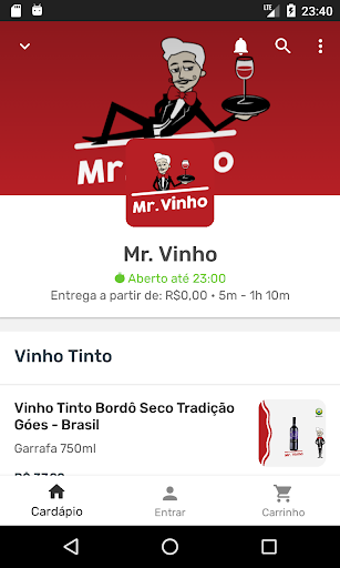 Android application Mr. Vinho screenshort