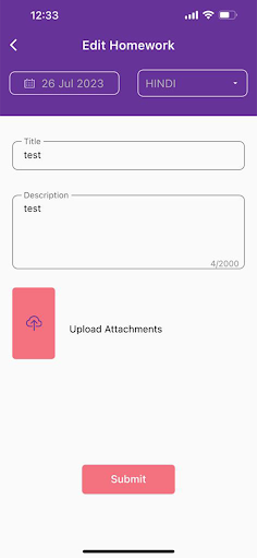 Android application SchoolTab Teacher screenshort