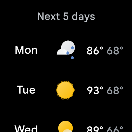 Weather screenshot