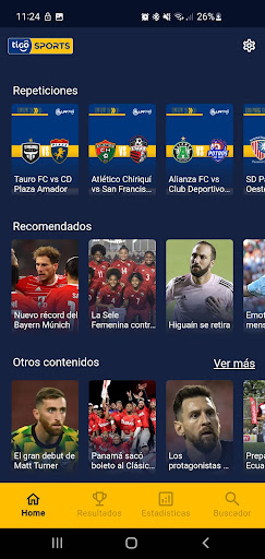 Tigo Sports TV Panamá Screen 3