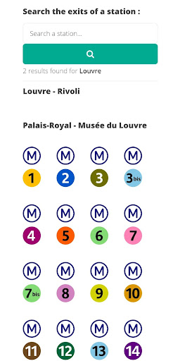 Android application Subway Paris Way Out screenshort
