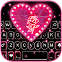 Pink Heart Black Theme