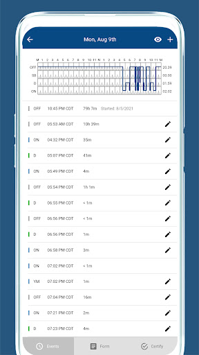 Android application RAINIER ELD screenshort
