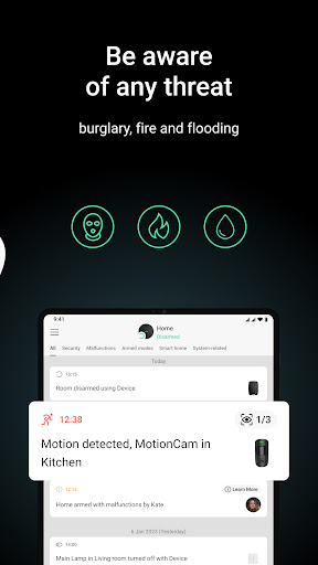 Screenshot of Ajax Security System
