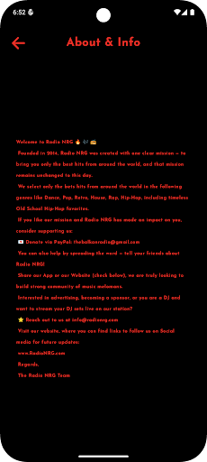 Radio NRG Screenshot 4 - AppWisp.com