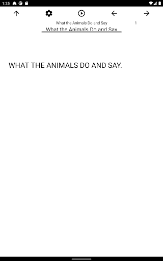 Book, What the Animals Do and Screen 3