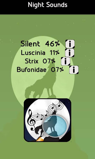 Identifier of night sounds Screen 3