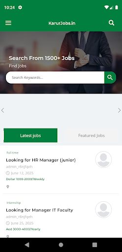 Karur Jobs App by Frontline Screen 2