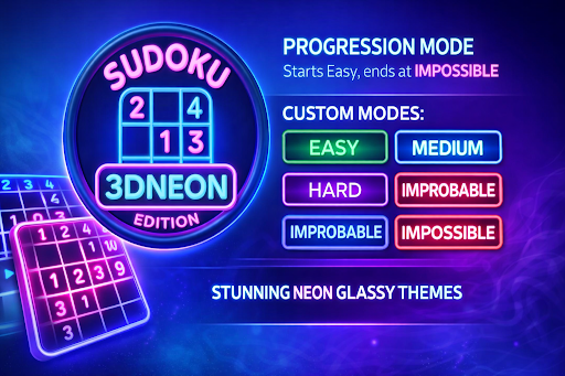 Sudoku Master 3DNeon Edition screenshot
