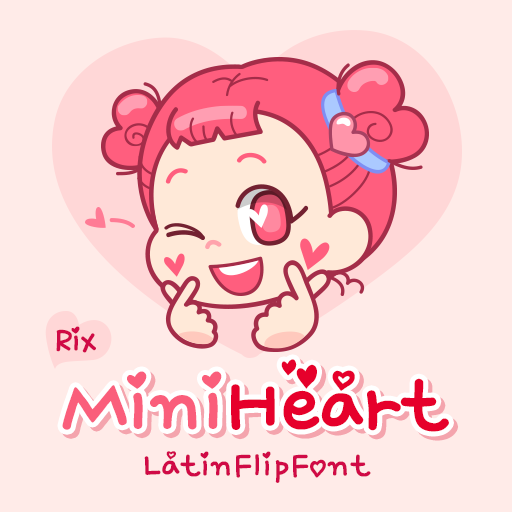 RixMiniHeart™ Latin FlipFont logo