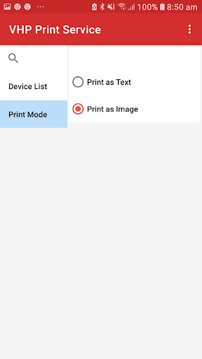 VHP Print Service Screen 2