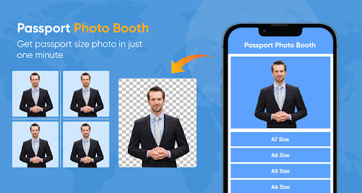 Android application Passport Photo Booth screenshort