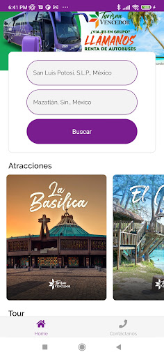 Android application Turismo Vencedor screenshort