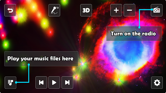 Astral 3D FX Music Visualizer Tangkapan layar