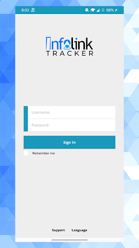 Android application InfoLink Tracker screenshort