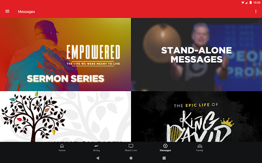 Screenshot of Christ Place App