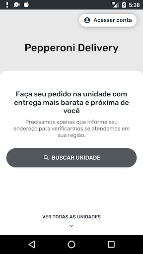 Android application Pepperoni Delivery screenshort