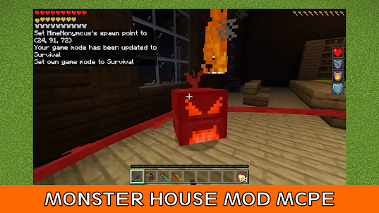 Mod Monster House in Minecraft