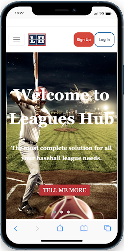 Android application Leagues Hub screenshort