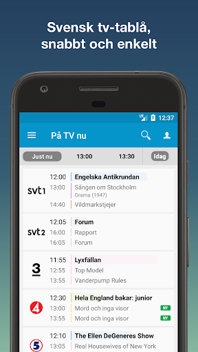 Android application TV24.se - Svensk TV-tablå screenshort