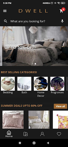 Android application Dwell Stores screenshort