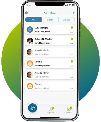 Android application Talkkia screenshort