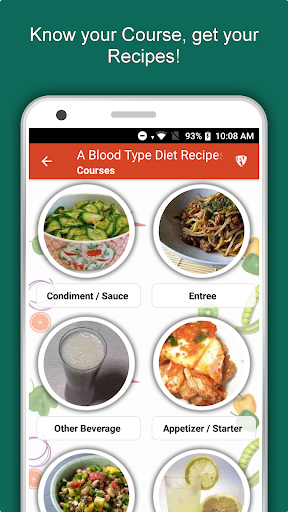 Screenshot of A Blood Type Recipes Diet Plan