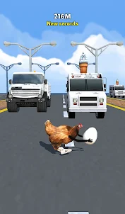 Cross The Road: Help Chicken