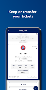 UEFA Mobile Tickets Screenshot