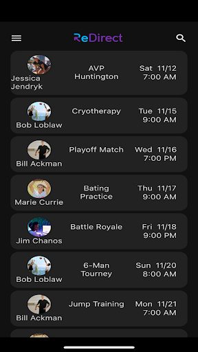 Android application ReDirect screenshort