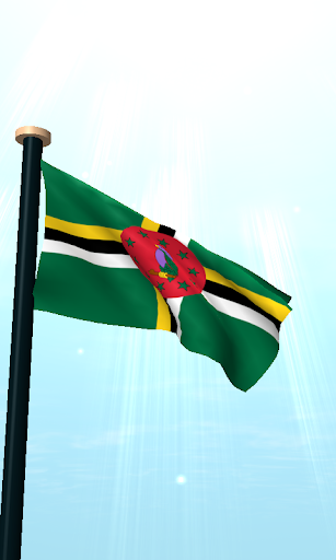 Dominica Flag 3D Wallpaper Screen 2