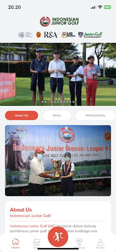 Android application IJG - Indonesian Junior Golf screenshort