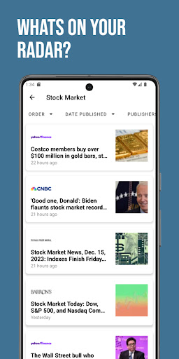 Android application News Radar screenshort