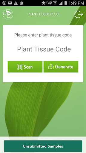 Android application Plant Tissue Plus screenshort