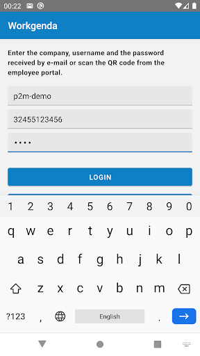 Android application WorkGenda screenshort