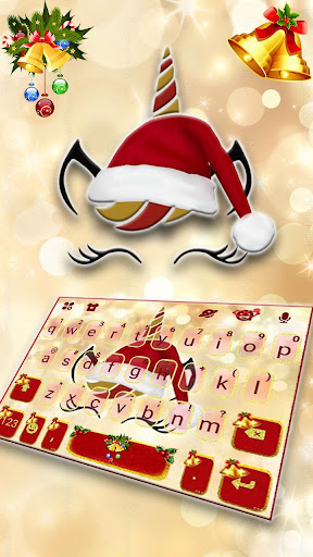 Christmas Unicorn Keyboard The Screen 2