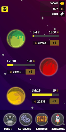 Android application Space Tycoon - A Space Genesis screenshort