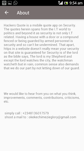 Android application Hackers Quotes screenshort