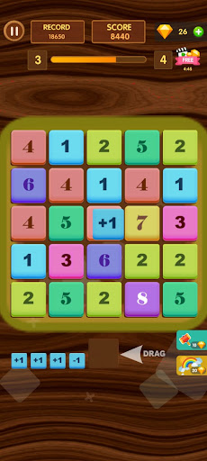 Drag and Merge Puzzle Game