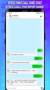 ATEEZ Fake Call Fake Chat