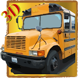 Go To School: Bus 3D icon
