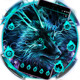 Blue Magic Supernatural Neon Wolf Theme icon
