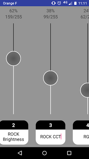 Android application DMX Connect screenshort