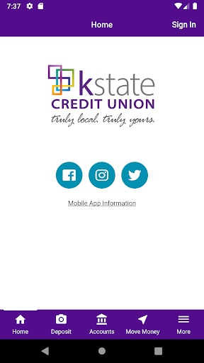 kState Credit Union Screen 2