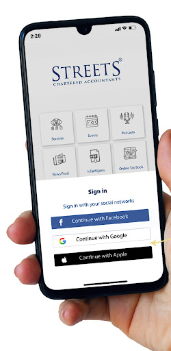 Android application Streets Chartered Accountants screenshort