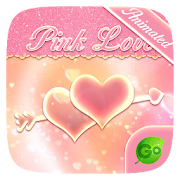 Pink Love GO Keyboard Animated Theme  Icon